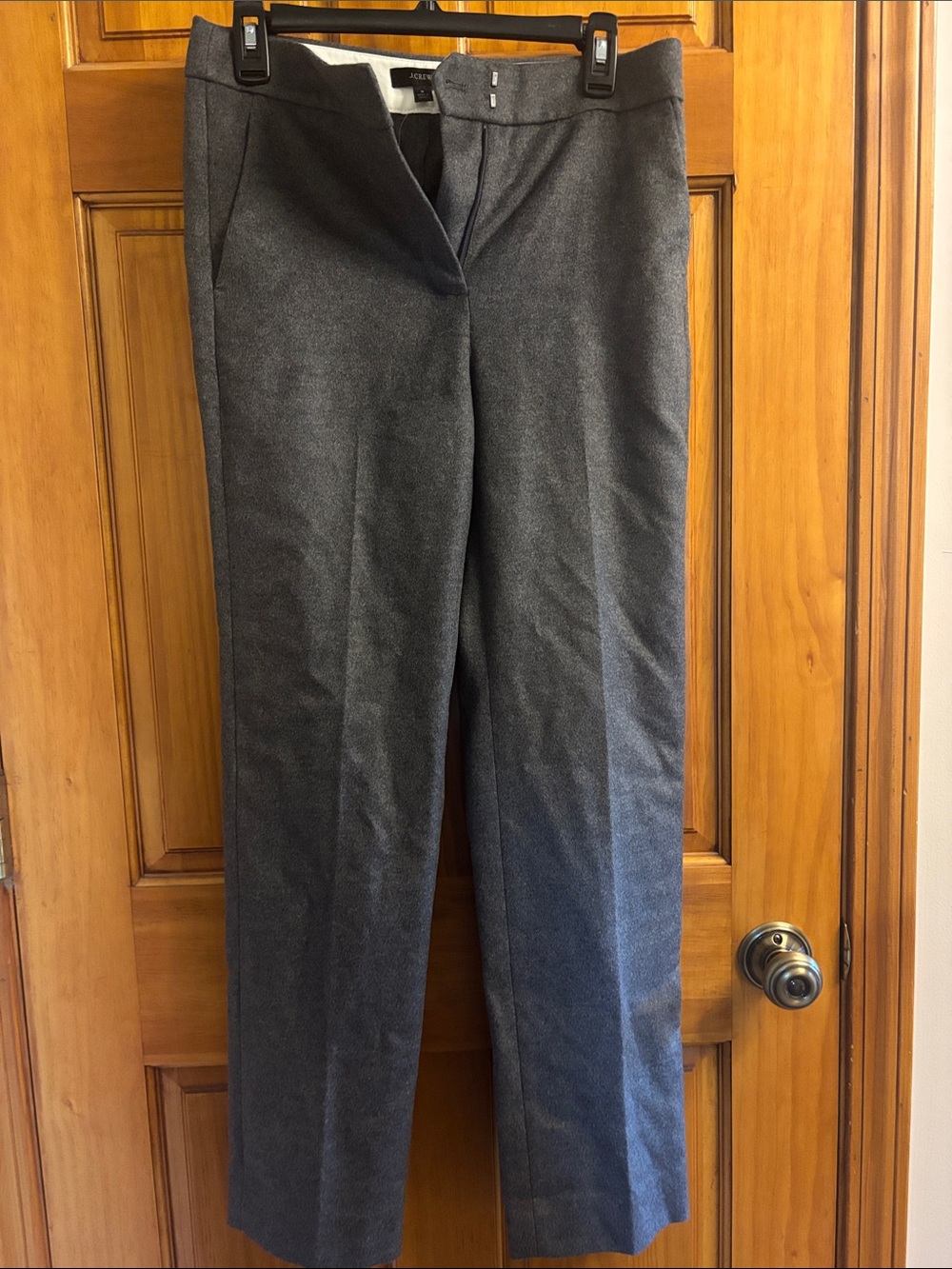 J. Crew Charcoal Gray Straight-Leg Dress Trousers